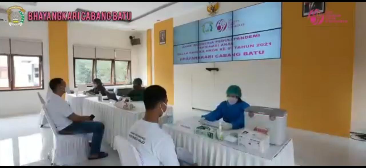 Read more about the article Bhayangkari Batu Gelar Vaksinasi Anak